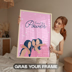Sisters Club Power - Feminine Sisterhood Wall Art