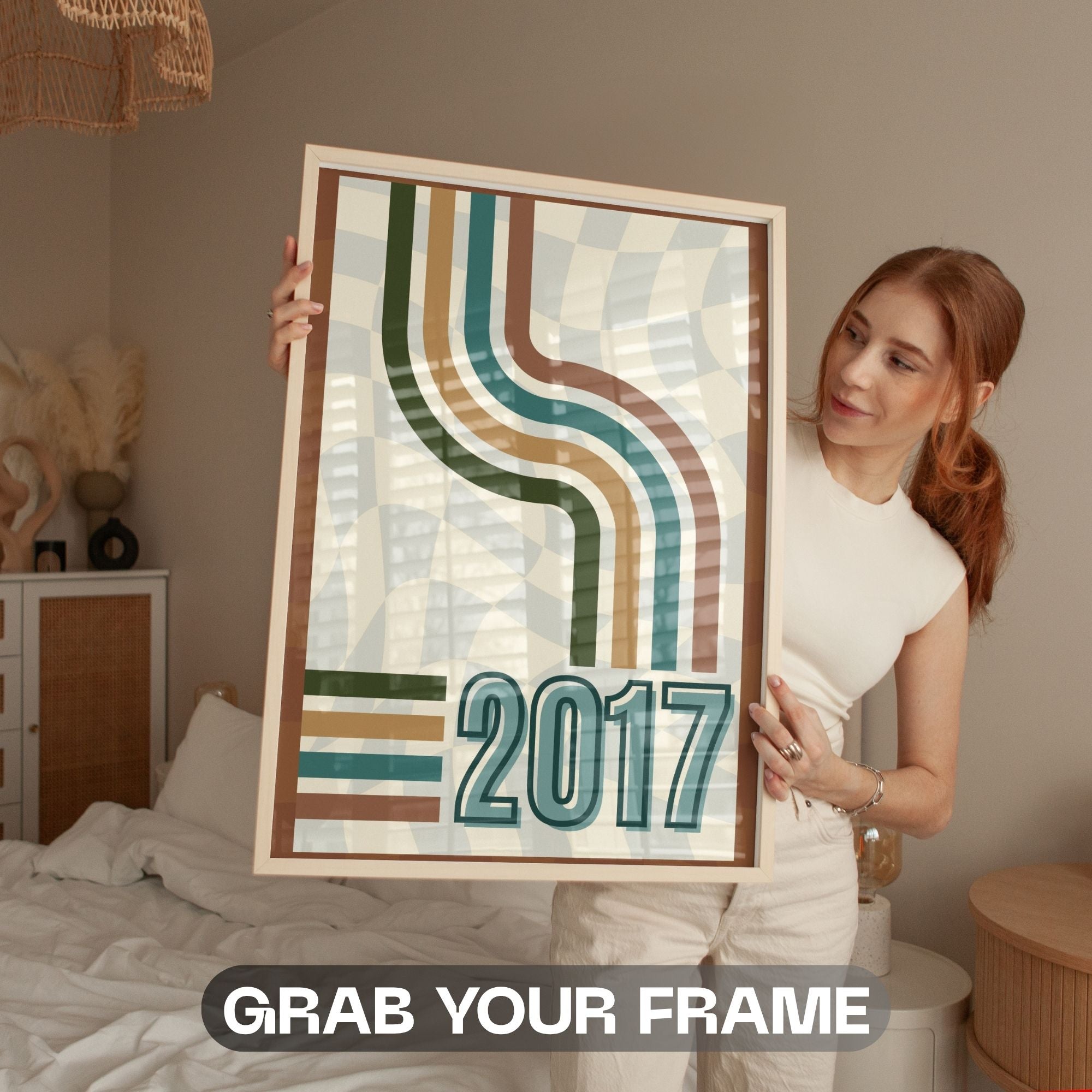 2017 Retro Wave Abstract Wall Art