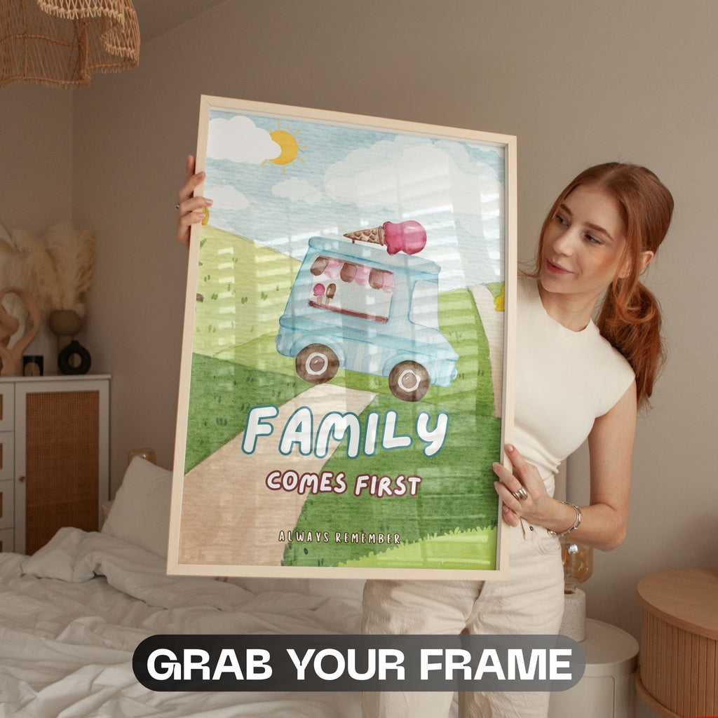 Family Comes First - Always Remember Heartwarming Wall Art