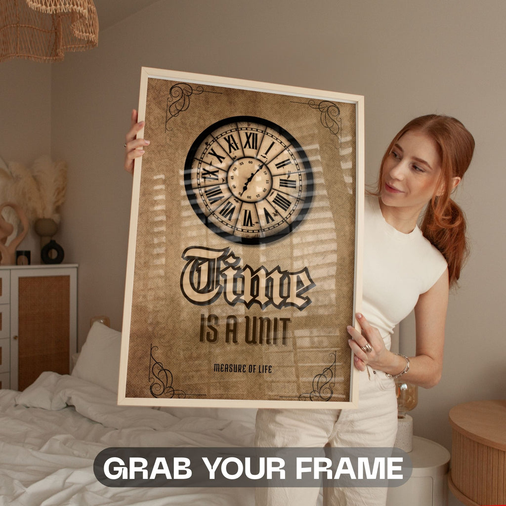 Time Is A Unit - Measure Of Life Vintage Wall Art