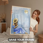 Moonlit Serenity - Mother &amp; Child Peaceful Moment Wall Art