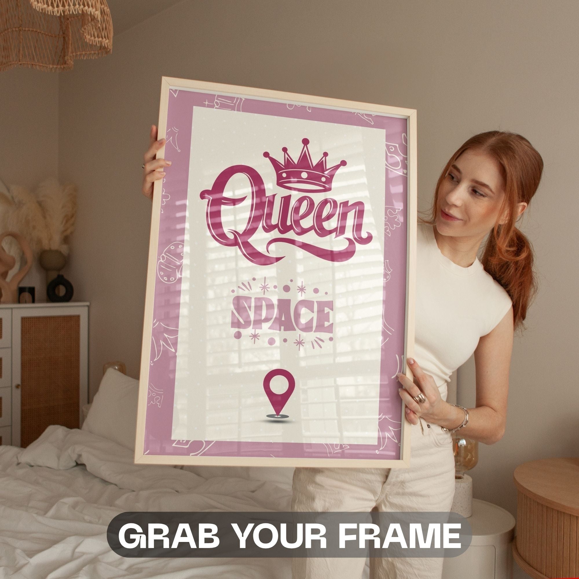 Queen Space - Royal Empowerment Wall Art