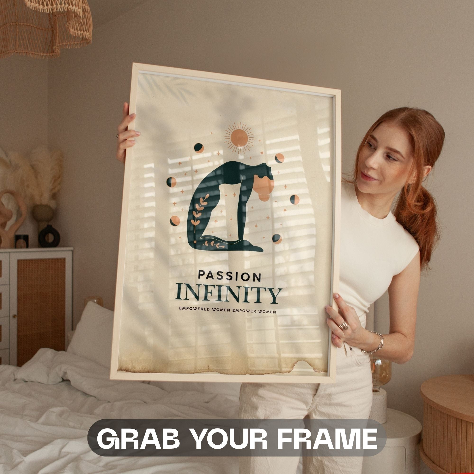 Passion Infinity - Yoga Empowerment Wall Art | Celestial Wellness Poster