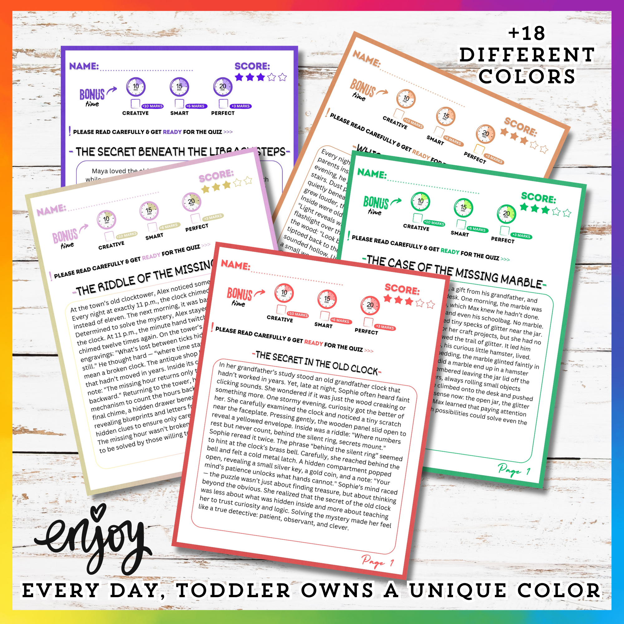 Mystery Reading Stories