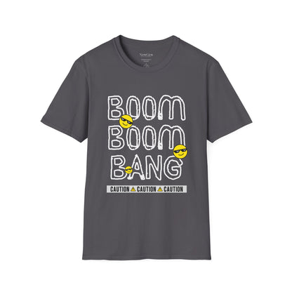 Boom Boom Bang - Funny Attitude Cool Emoji Statement Artwork Tee
