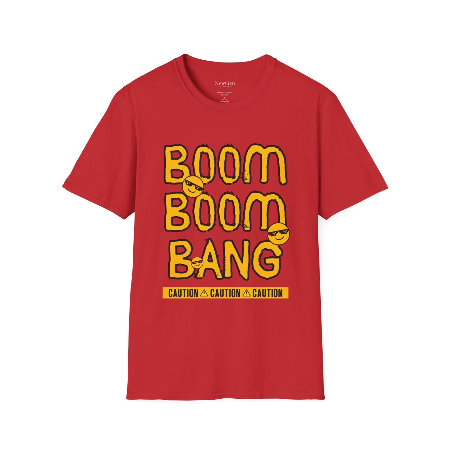 Boom Boom Bang - Funny Attitude Cool Emoji Statement Artwork Tee
