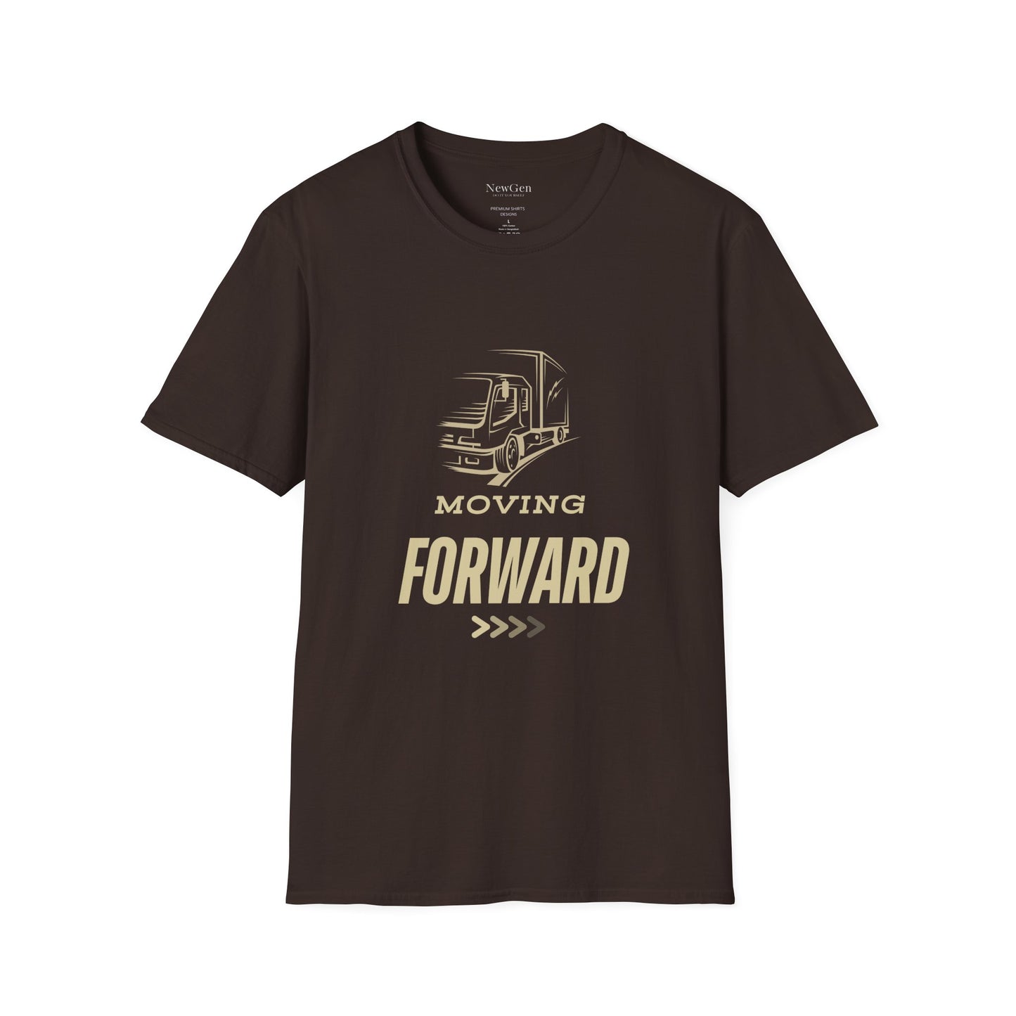 Moving Forward - Truck Driver Motivational Statement Artwork Tee