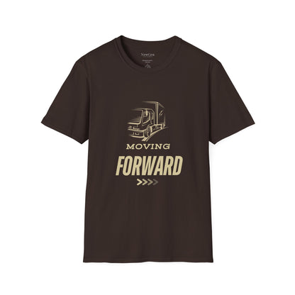 Moving Forward - Truck Driver Motivational Statement Artwork Tee