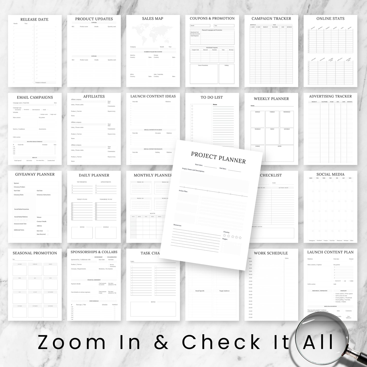 New Product Launch Planner Bundle