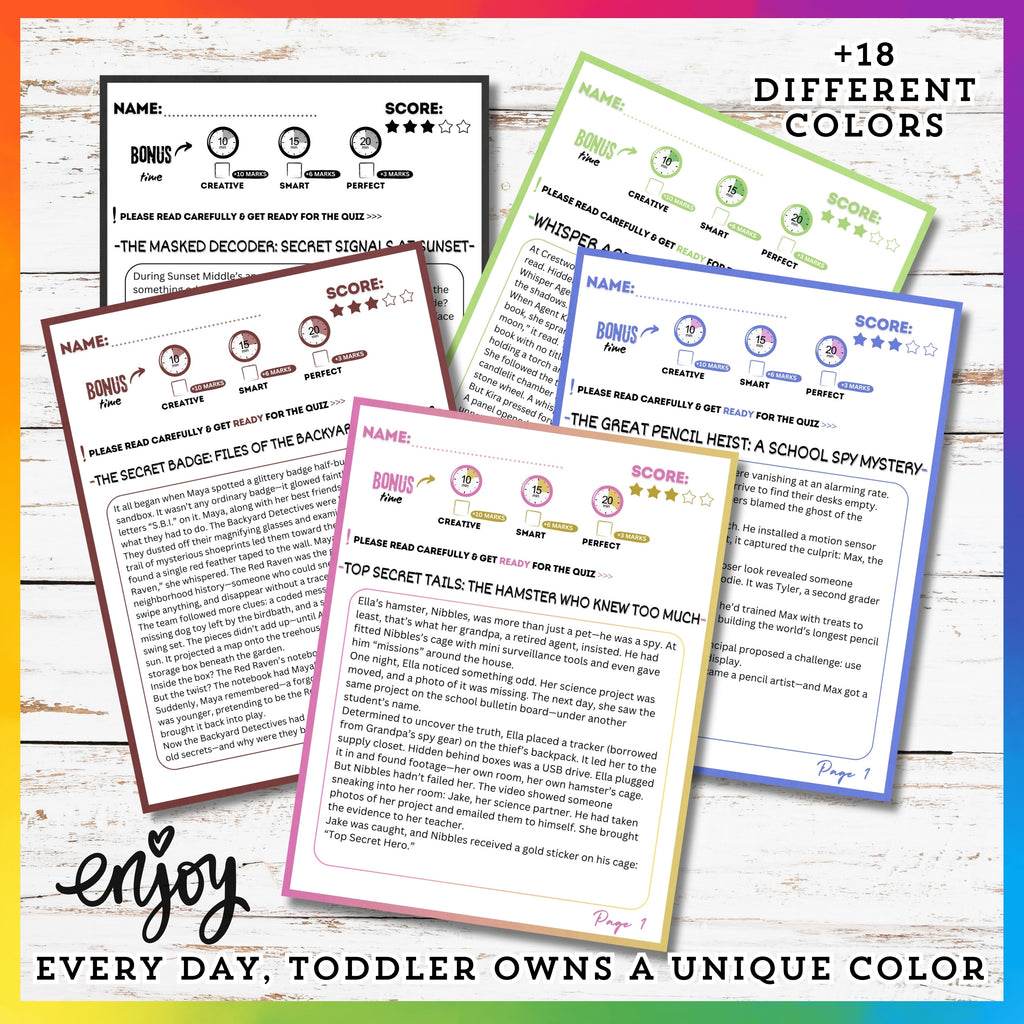 Spy & Detective Reading Stories