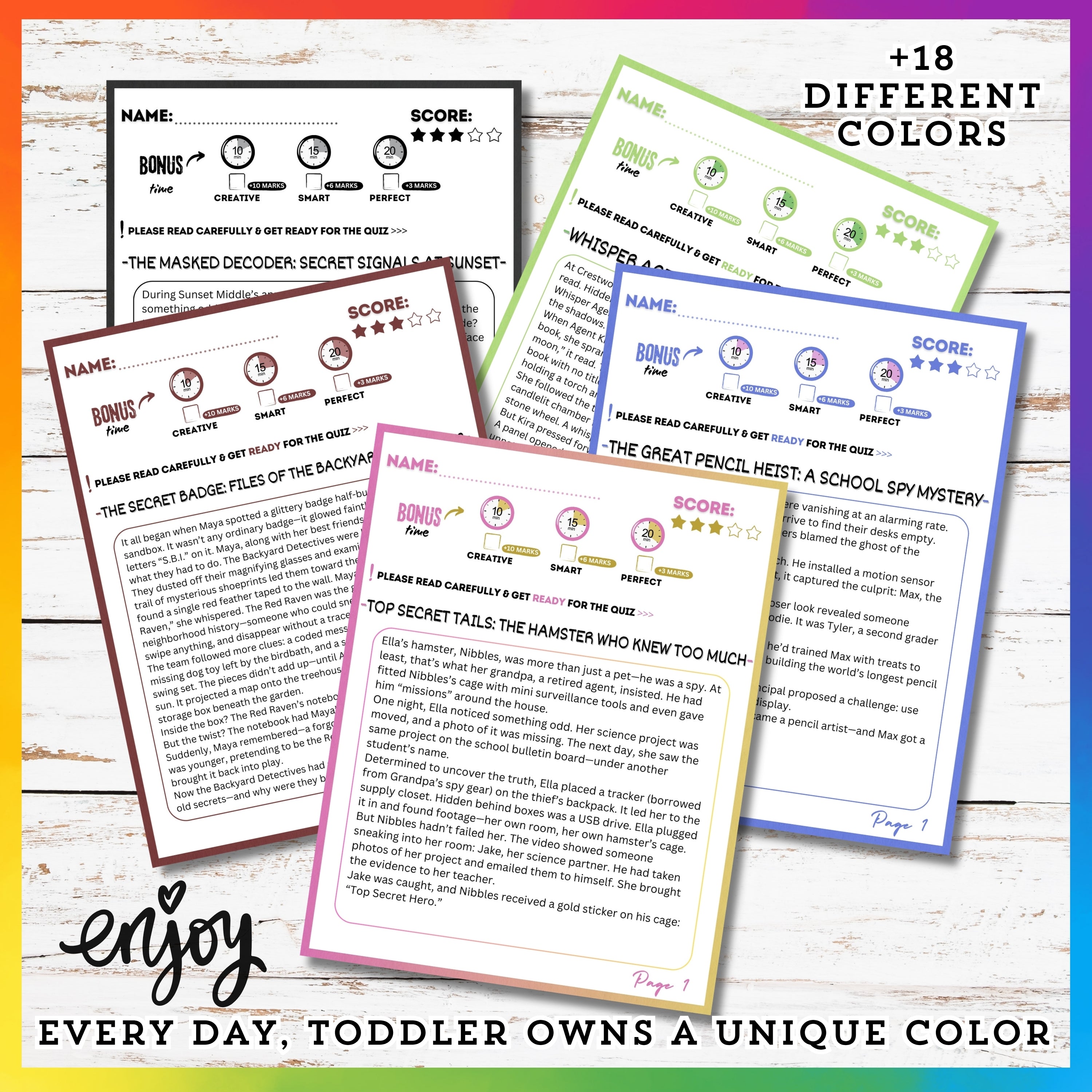 Spy & Detective Reading Stories