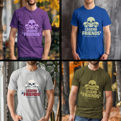 Legend Friends Side By Side Rule and Ride - Skull Spider Statement Artwork