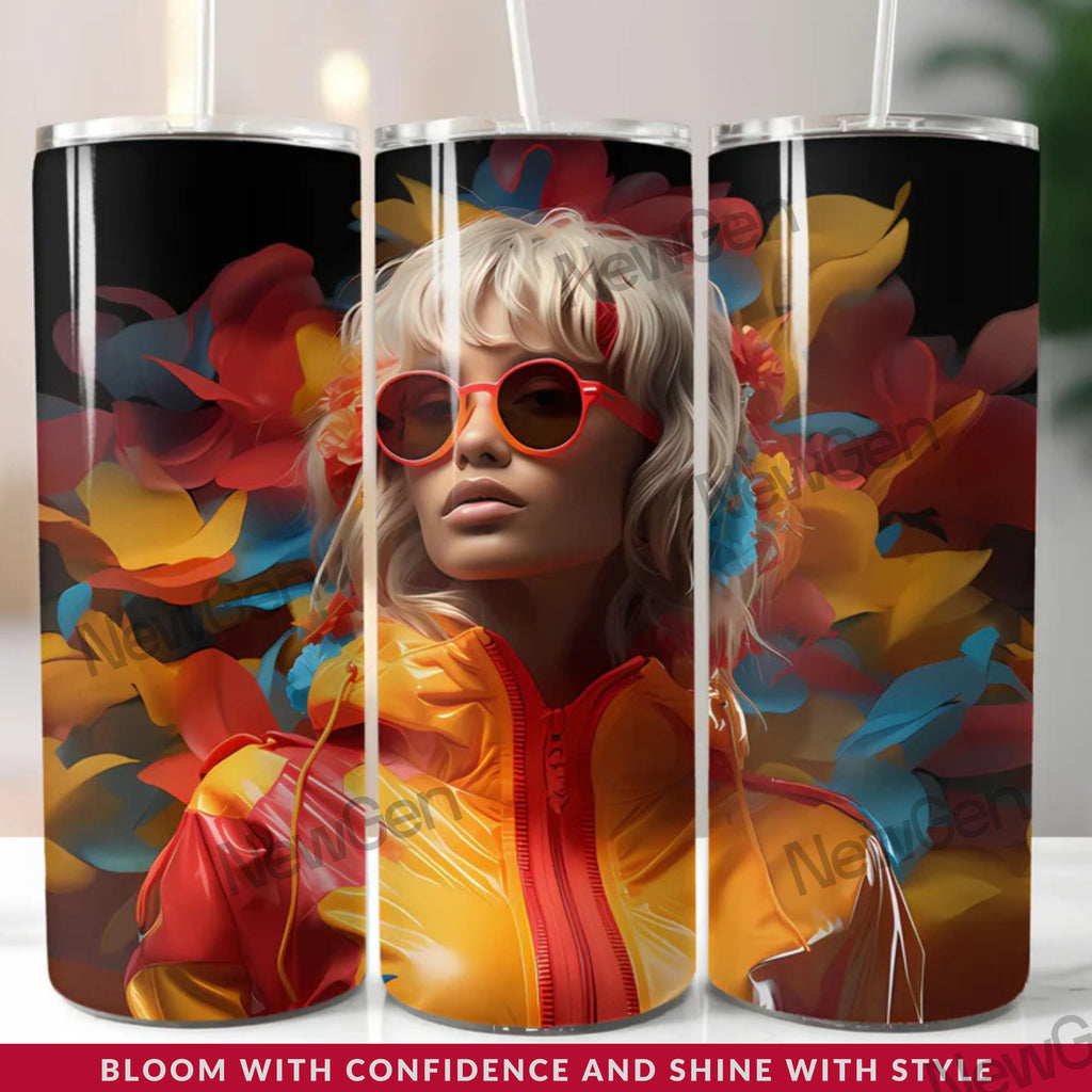 Colorful Nineties Vibes 20oz Tumbles Wraps 300 DPI