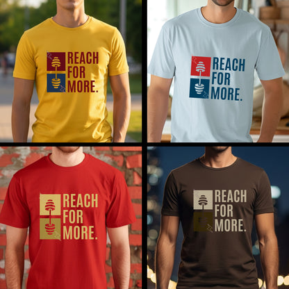 Reach For More - Fitness Barbell Ambition Statement Artwork