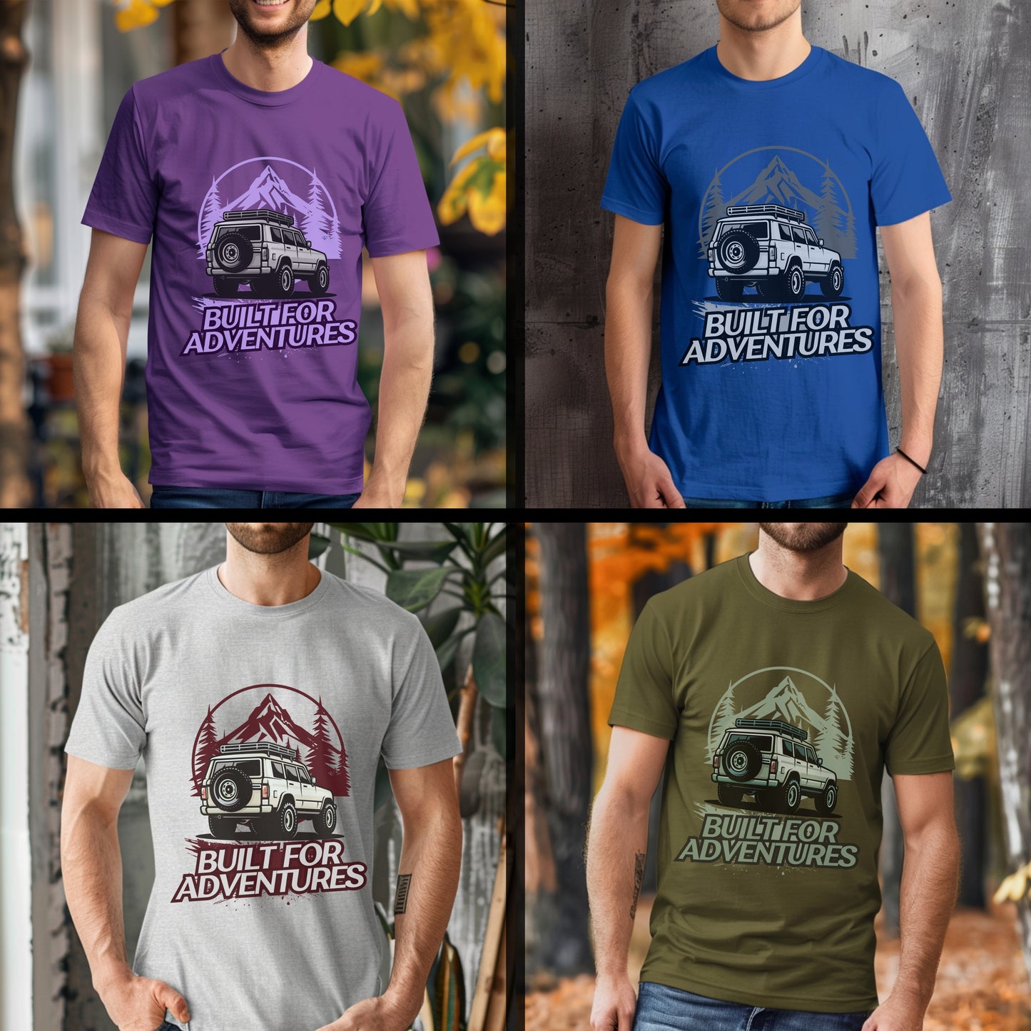 Built For Adventures - Mountain Off-Road Badge Statement Artwork