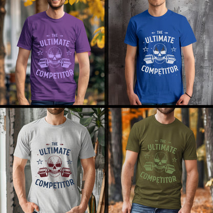 The Ultimate Competitor - Skull Barbell Fitness Champion Statement Artwork