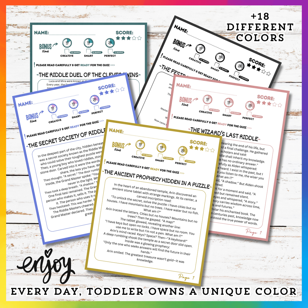 Riddles Reading Stories