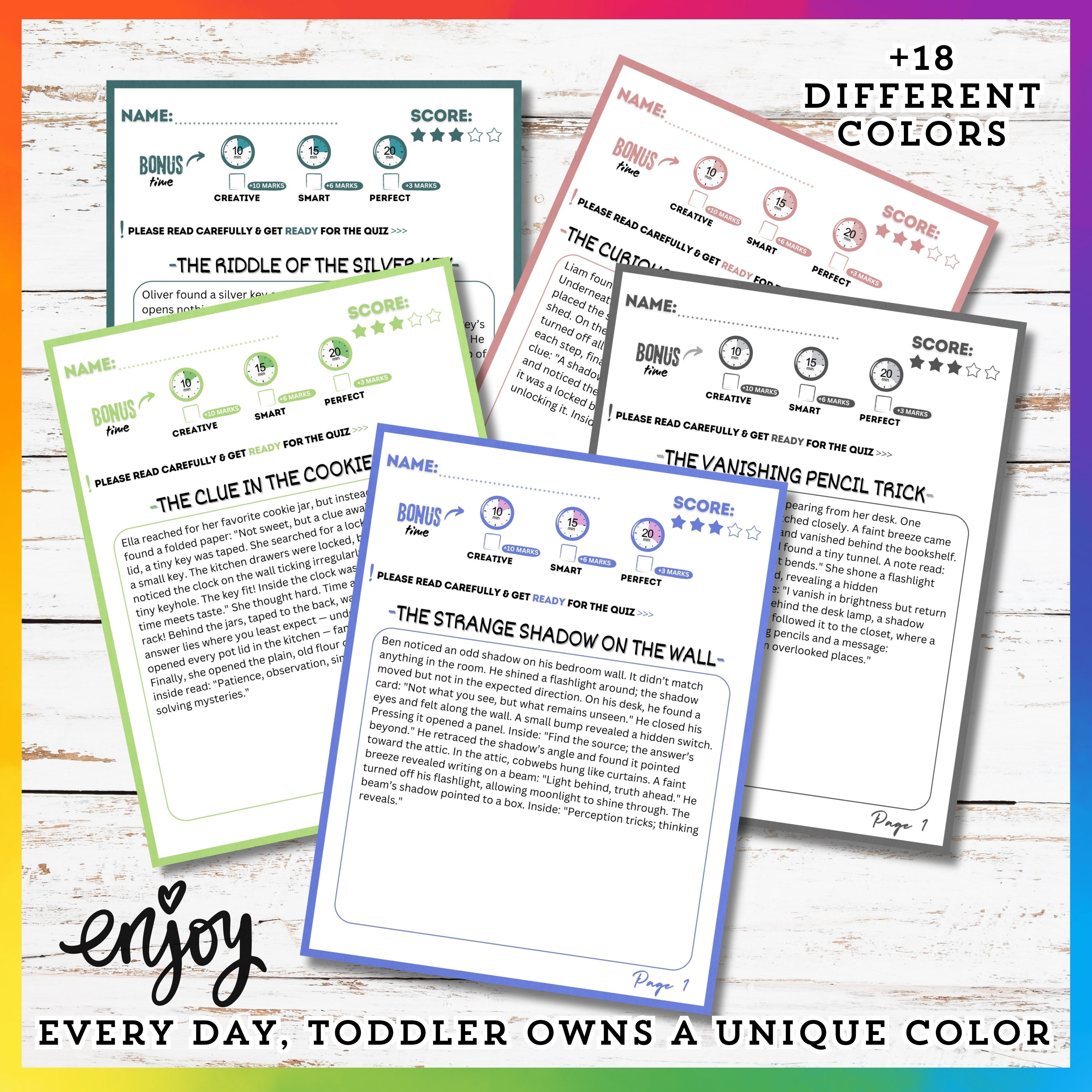 Mystery Reading Stories