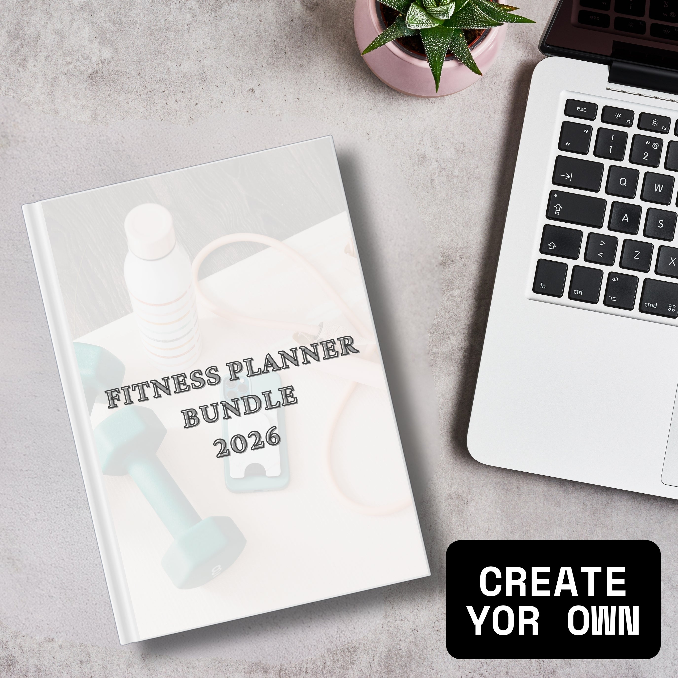 2026 Fitness Planner & Trackers Bundle