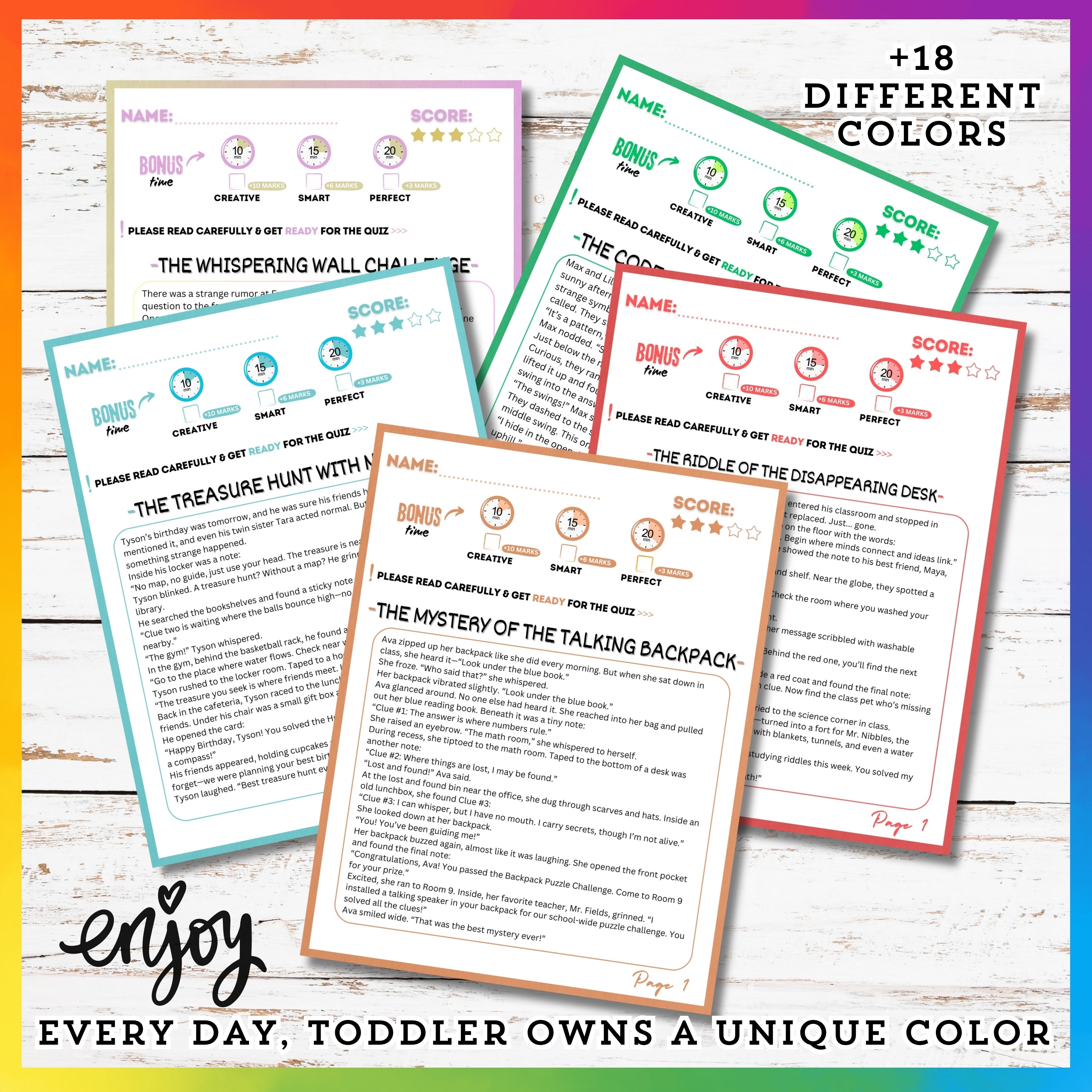 Enigmas Reading Stories