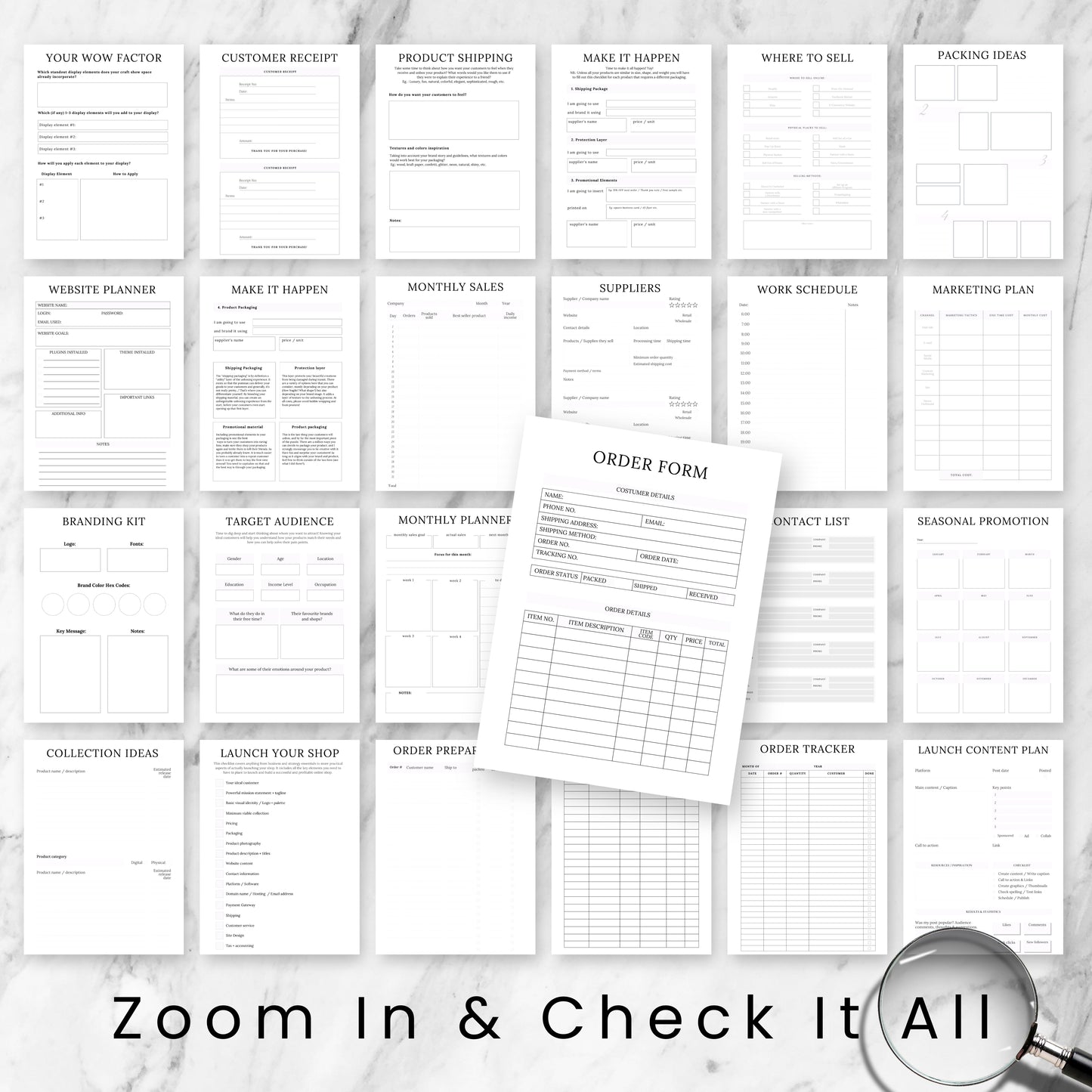 Handmade Business Planner