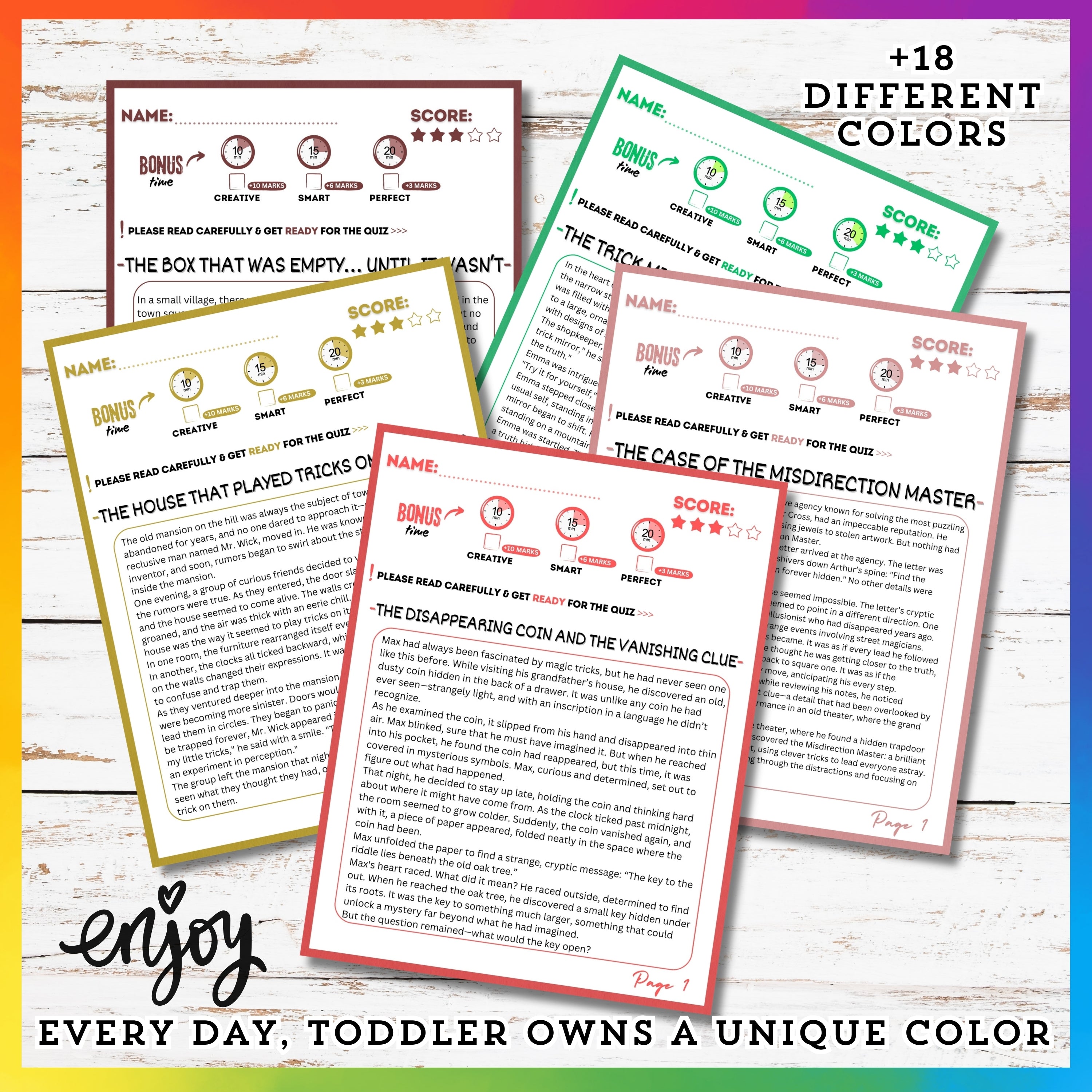 Tricky Reading Stories