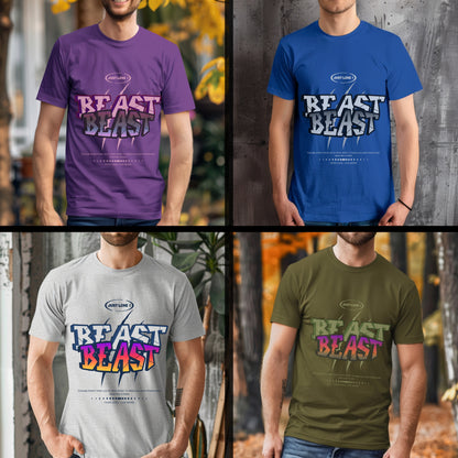 Just Like Beast - Bold Gradient Motivational Statement Artwork