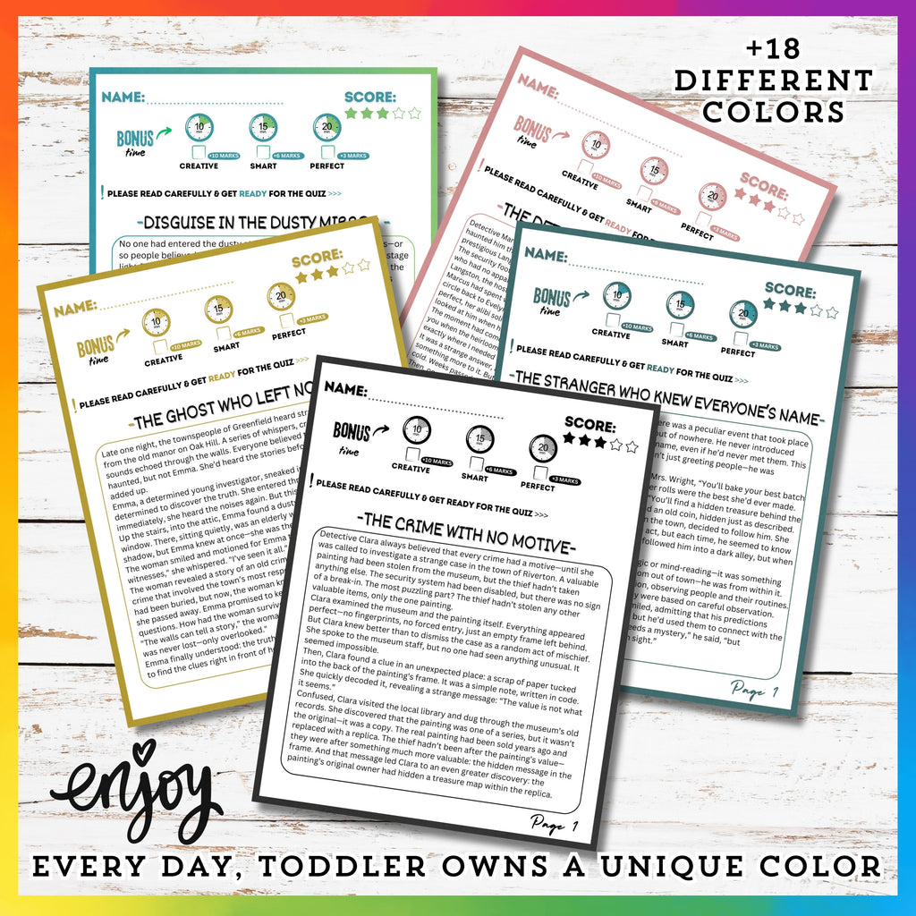 Detectives Reading Stories