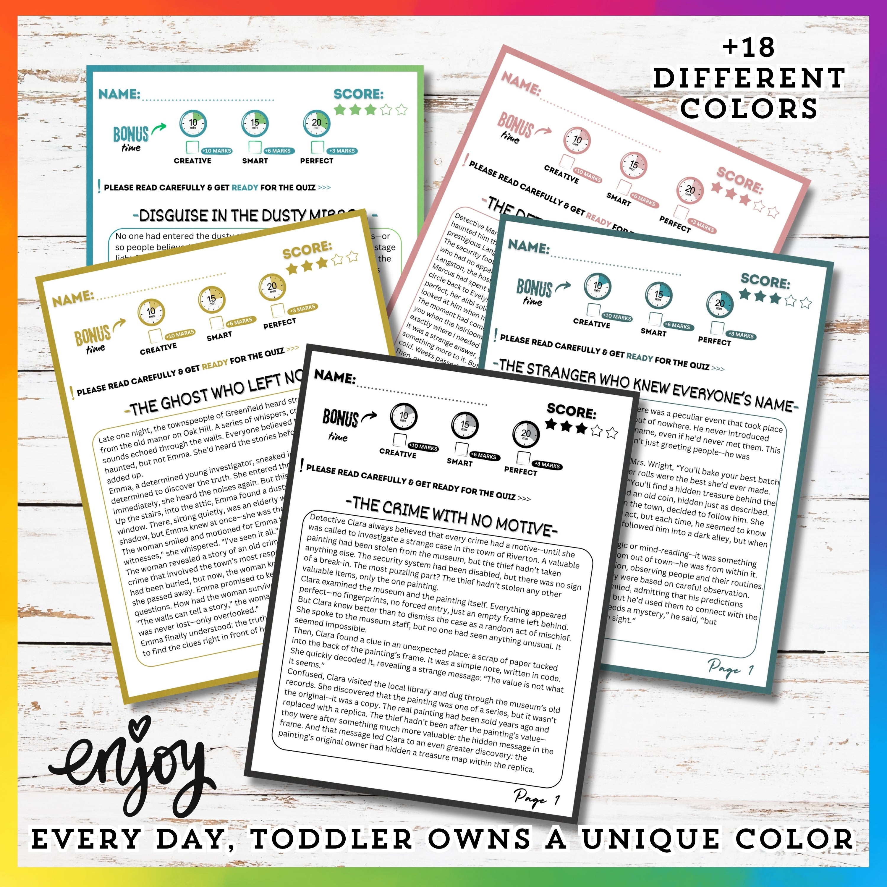 Detectives Reading Stories