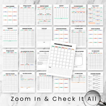 Rainbow Budget Planner Bundle