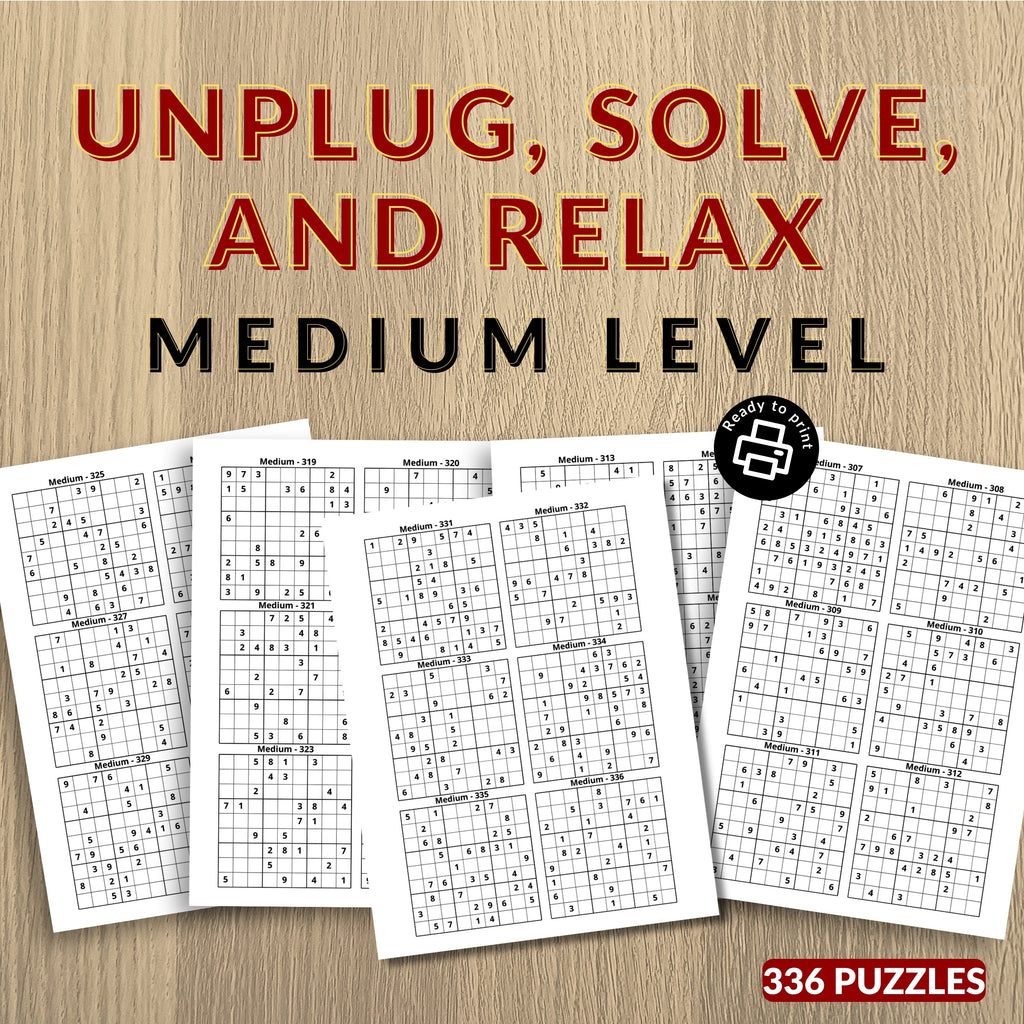 +1000 Senior Sudoku Pro Pack Bundle - 3 Levels