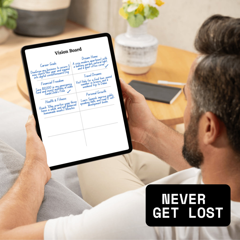 Vision Board Template Paper Sheet