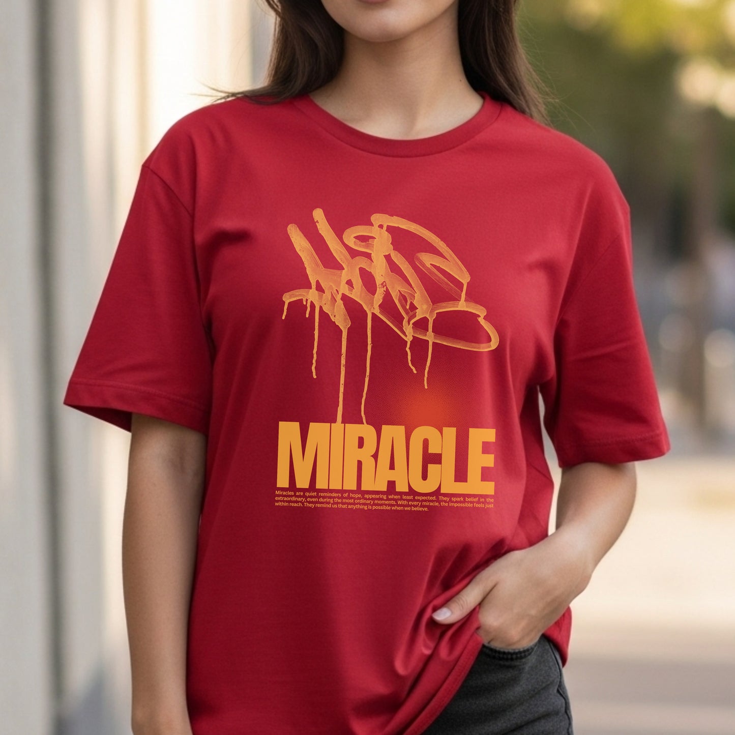 Miracle - Graffiti Hope Faith Extraordinary Belief Statement Artwork