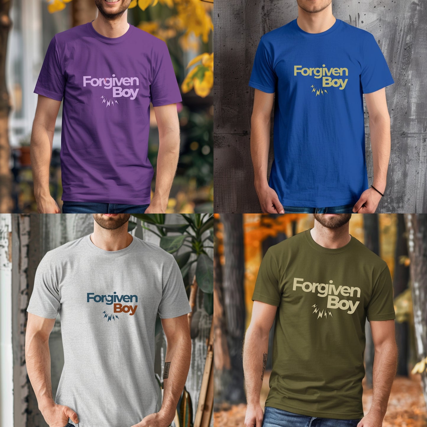 Forgiven Boy - Faith-Based Redemption Statement Artwork