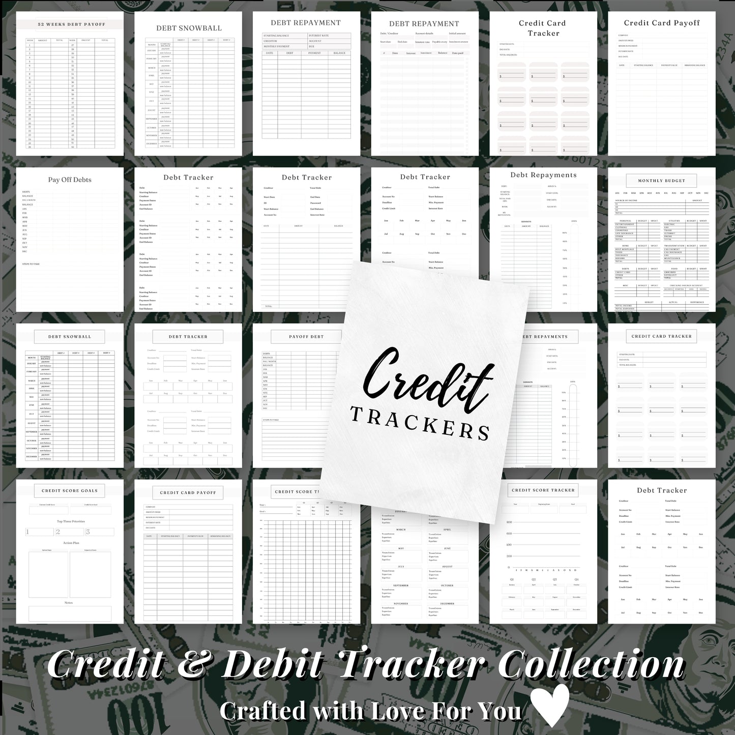 Debt & Credit Trackers Collection