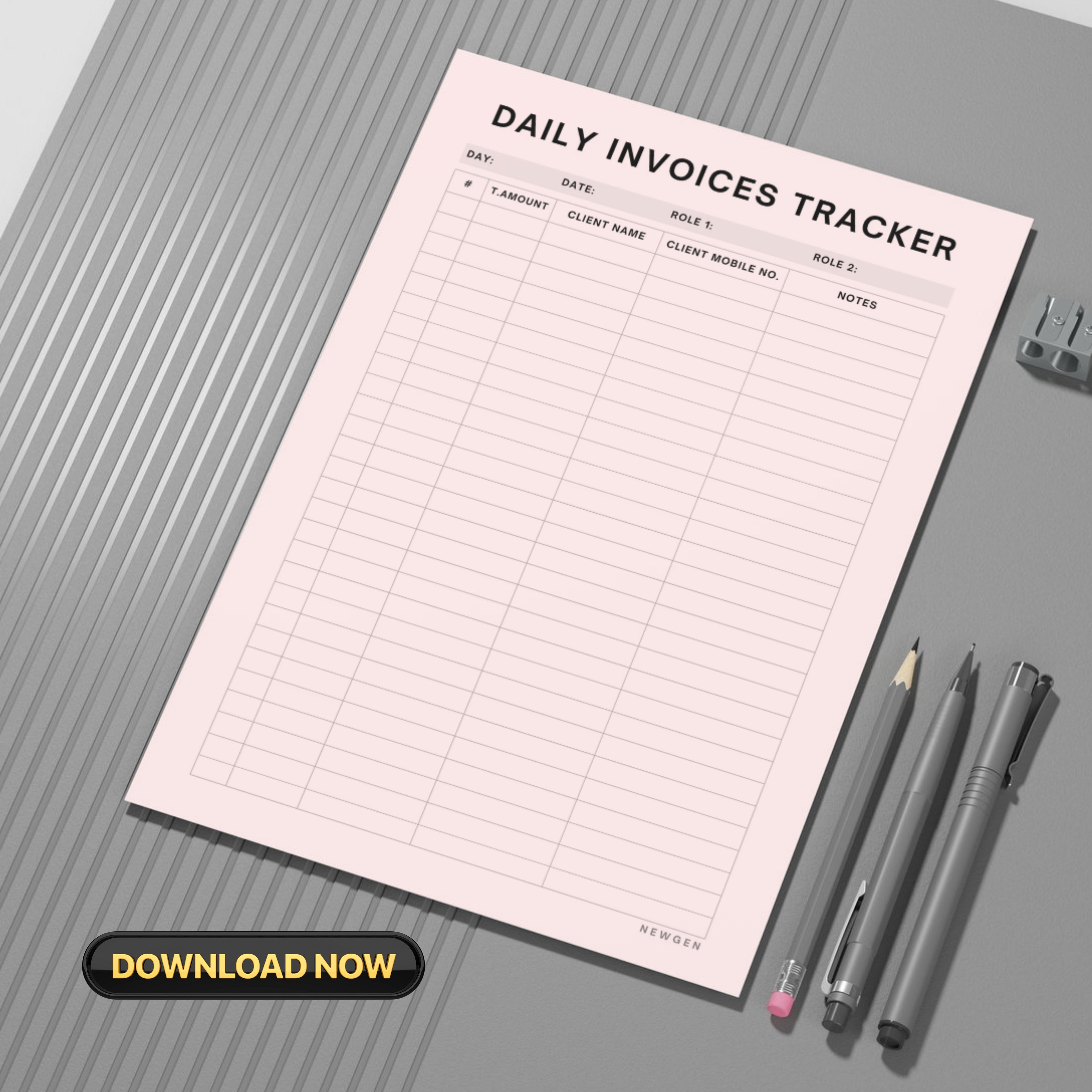 Daily Invoices Tracker PDF