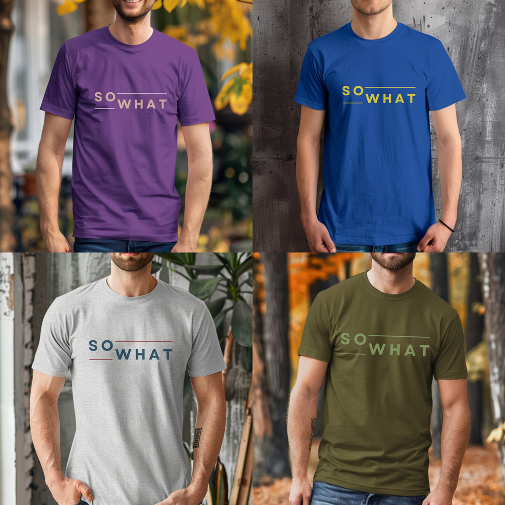 So What - Minimalist Attitude Statement Artwork