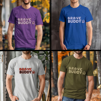 Brave Buddy - Tiger Stripe Motivational Statement Artwork