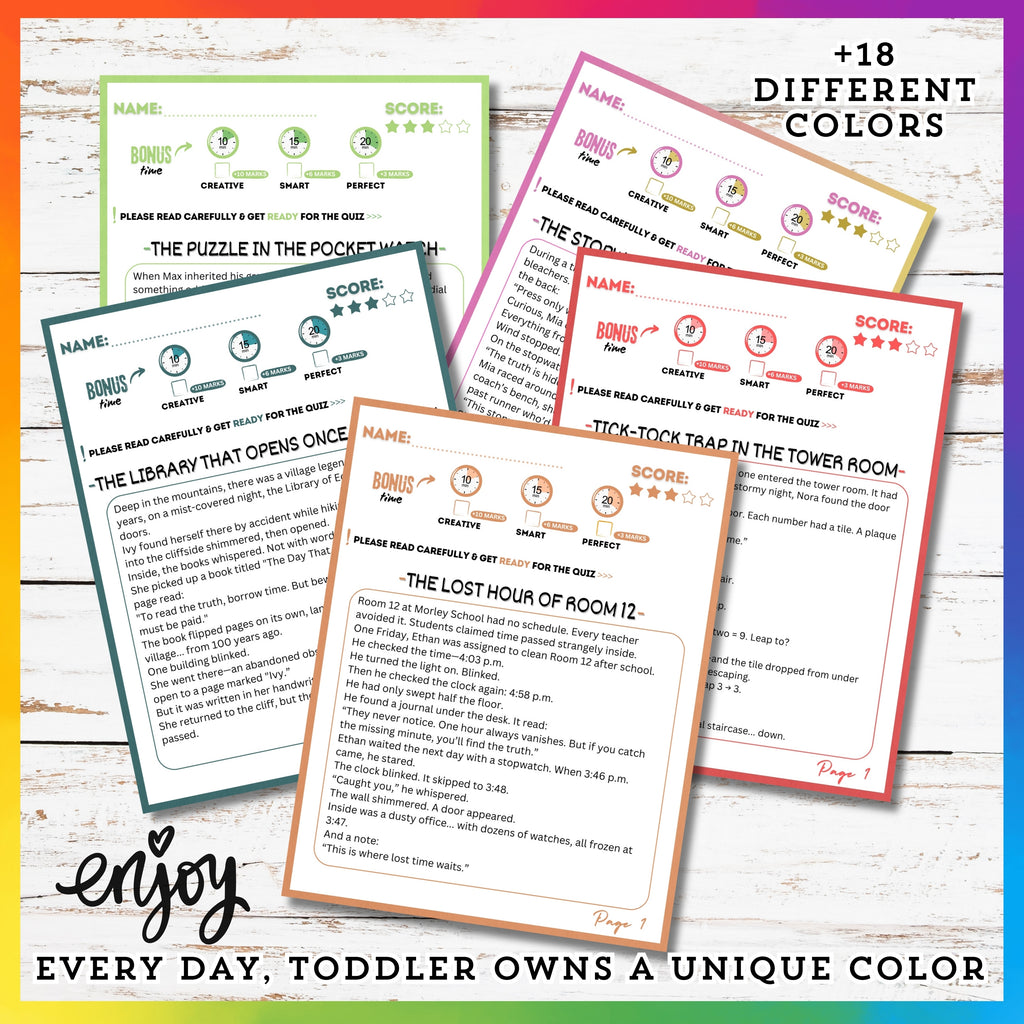 Time & Clocks' Reading Stories