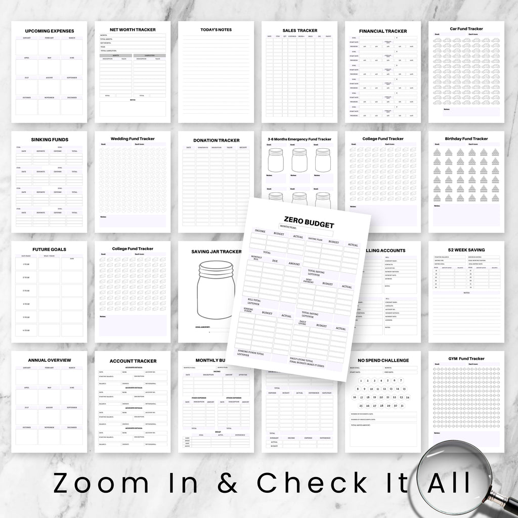 Financial & Budget Planner Bundle