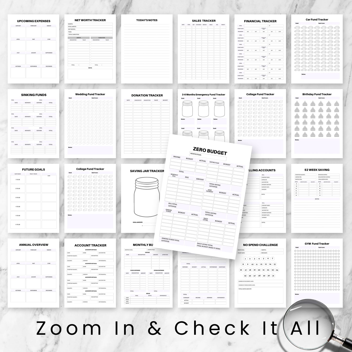 Financial & Budget Planner Bundle