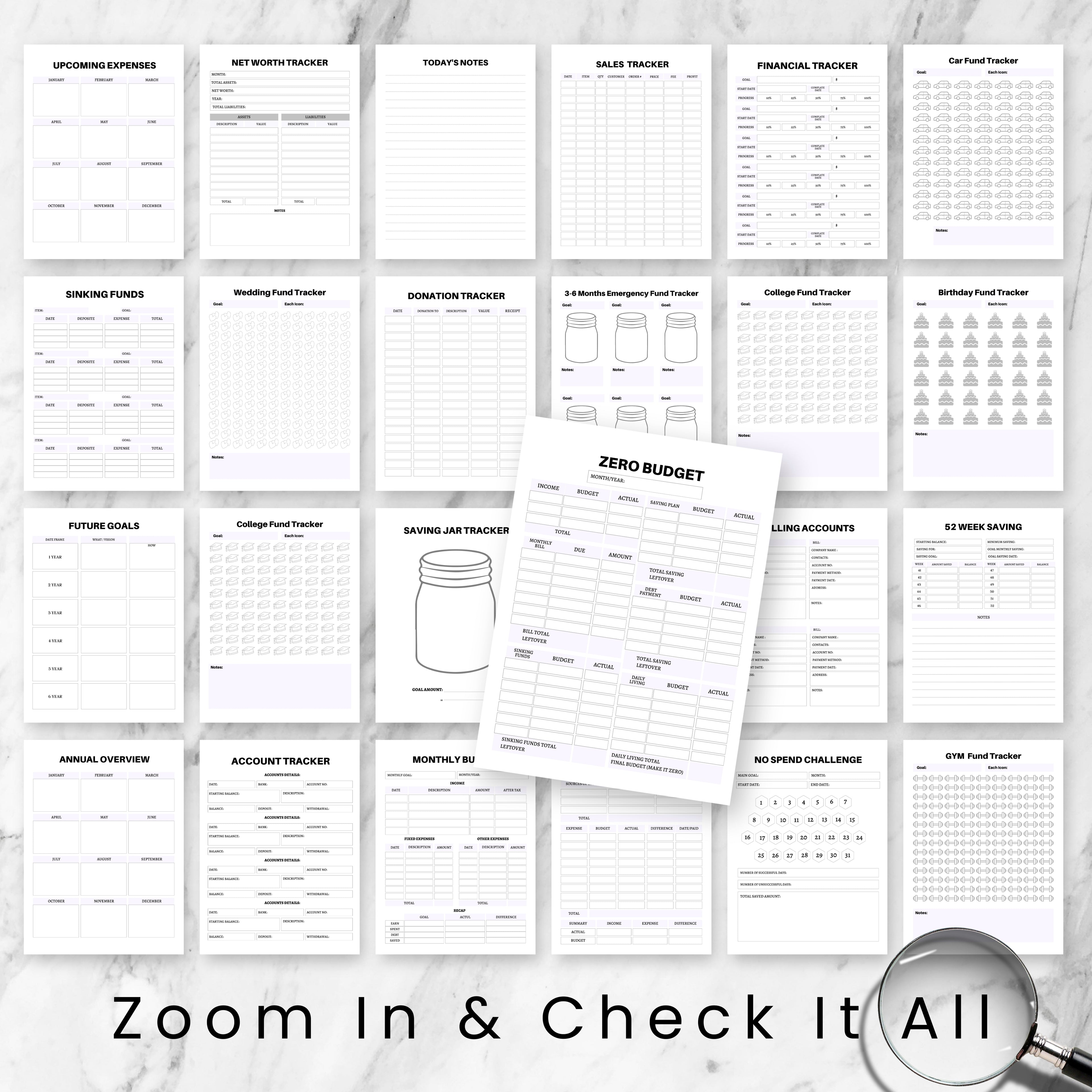 Financial & Budget Planner Bundle