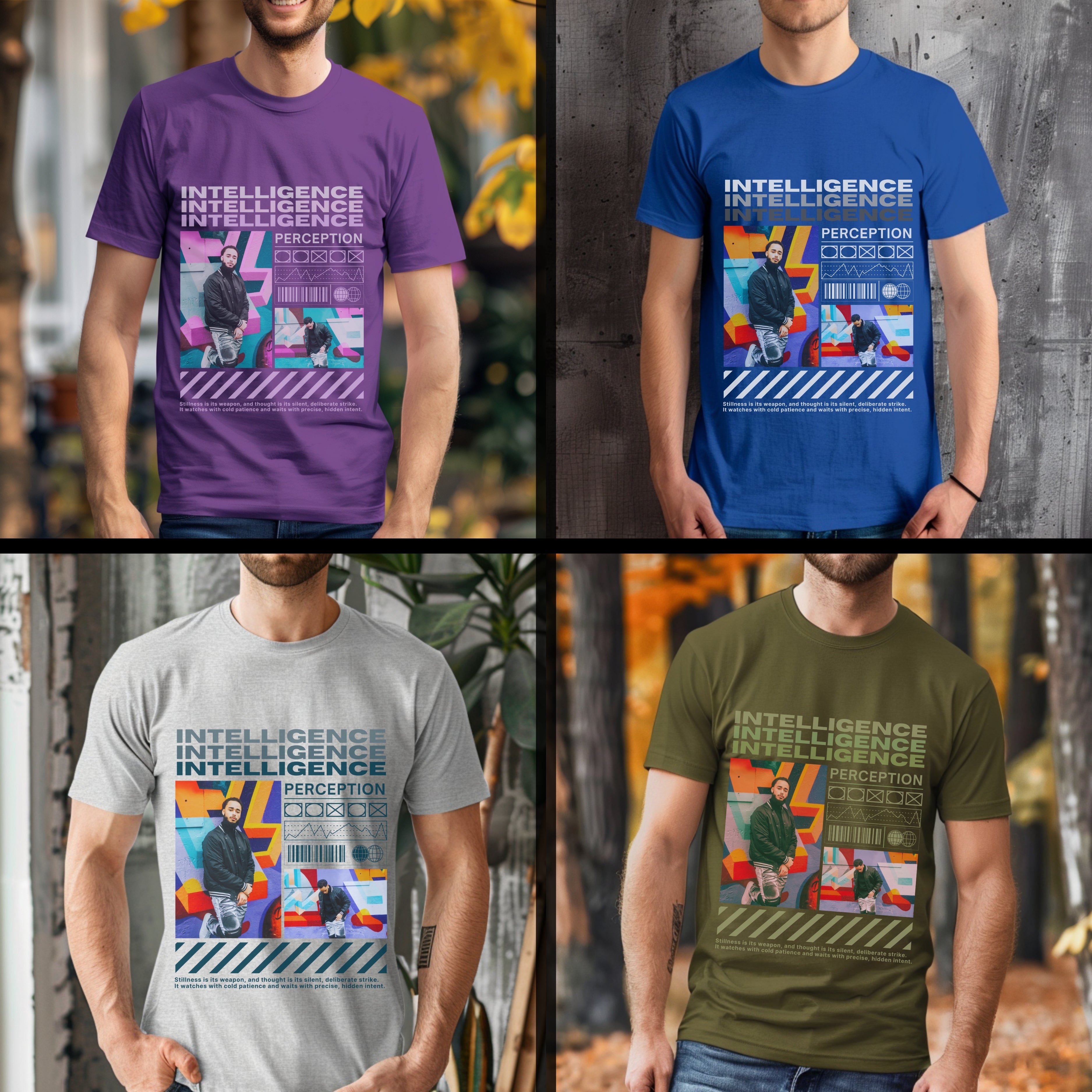 Intelligence Perception - Urban Streetwear Philosophical Statement Artwork