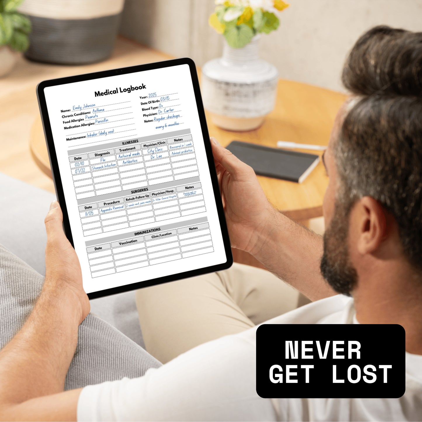 Medical Logbook Paper Sheet