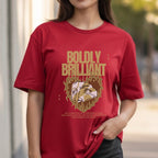 Boldly Brilliant - Abstract Pop Art Split Face Confidence Empowerment Statement Artwork