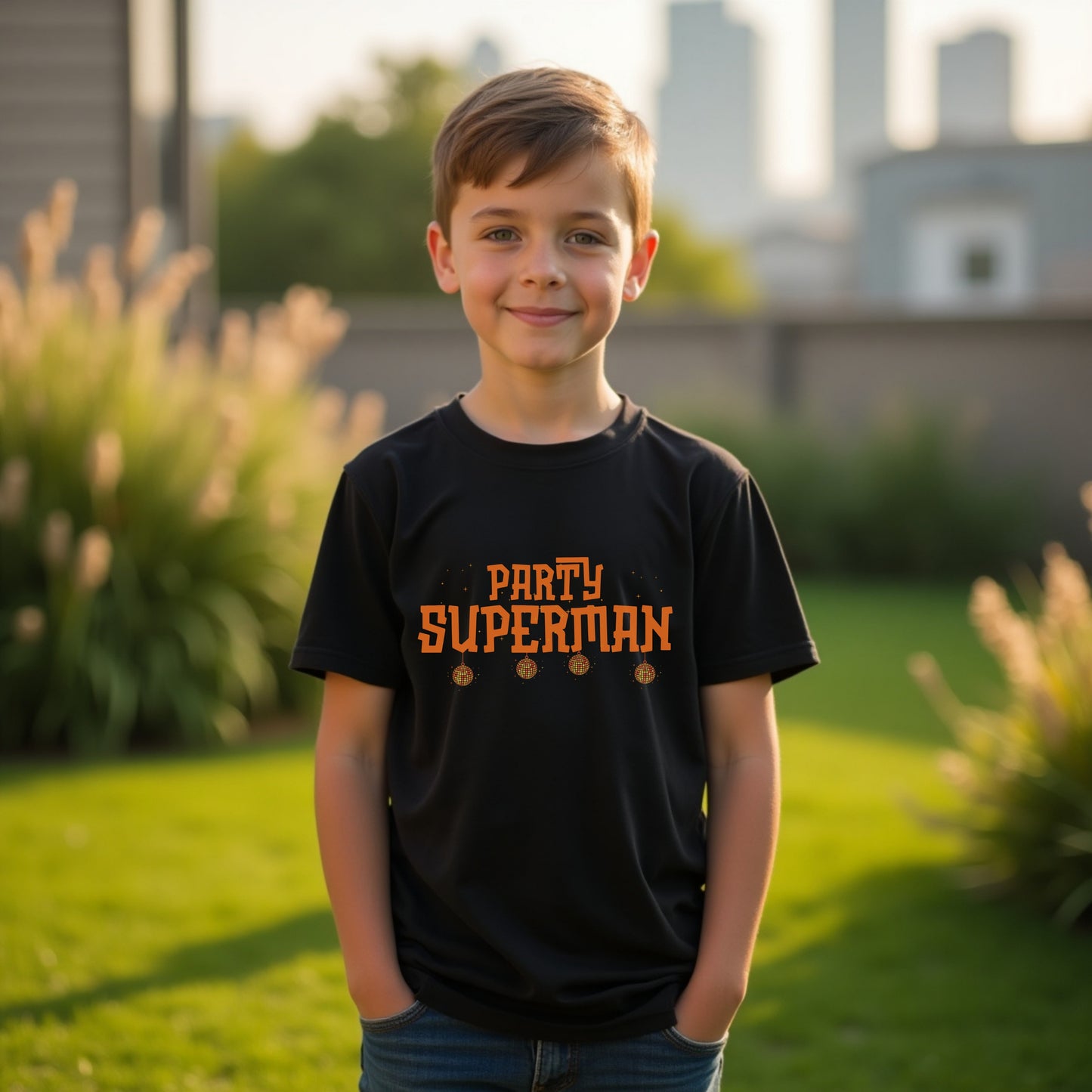 Party Superman - Disco Ball Celebration Statement Artwork