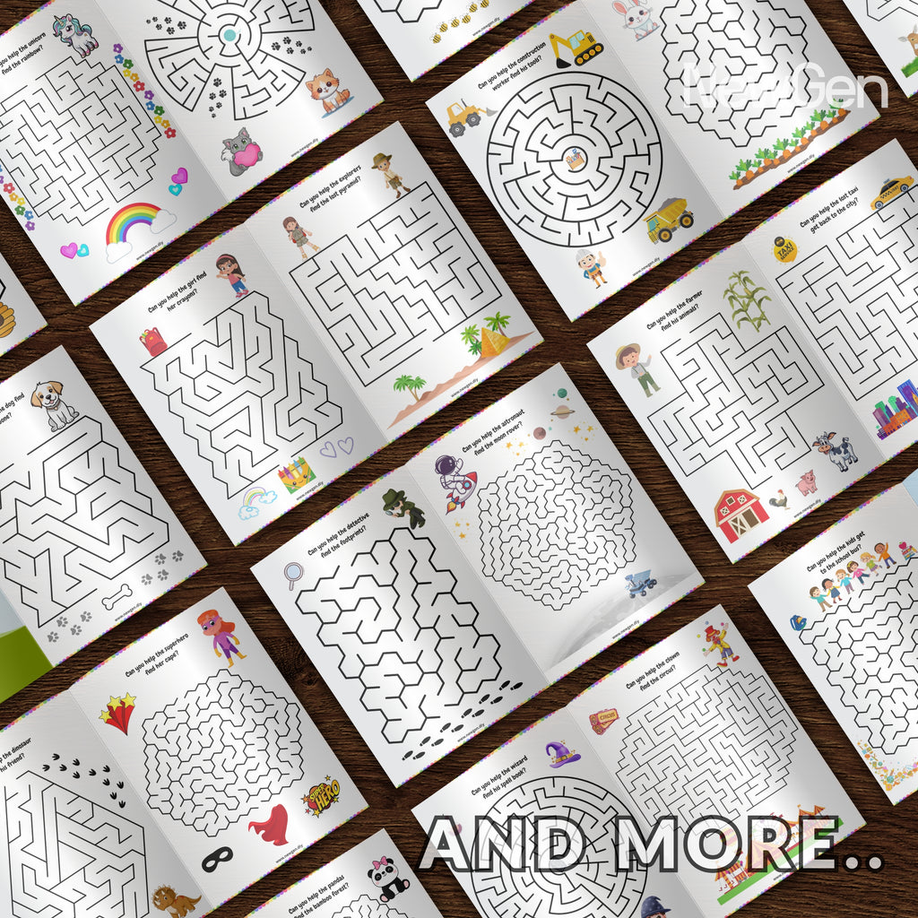 Kids Mazes Fun Printables Sheets