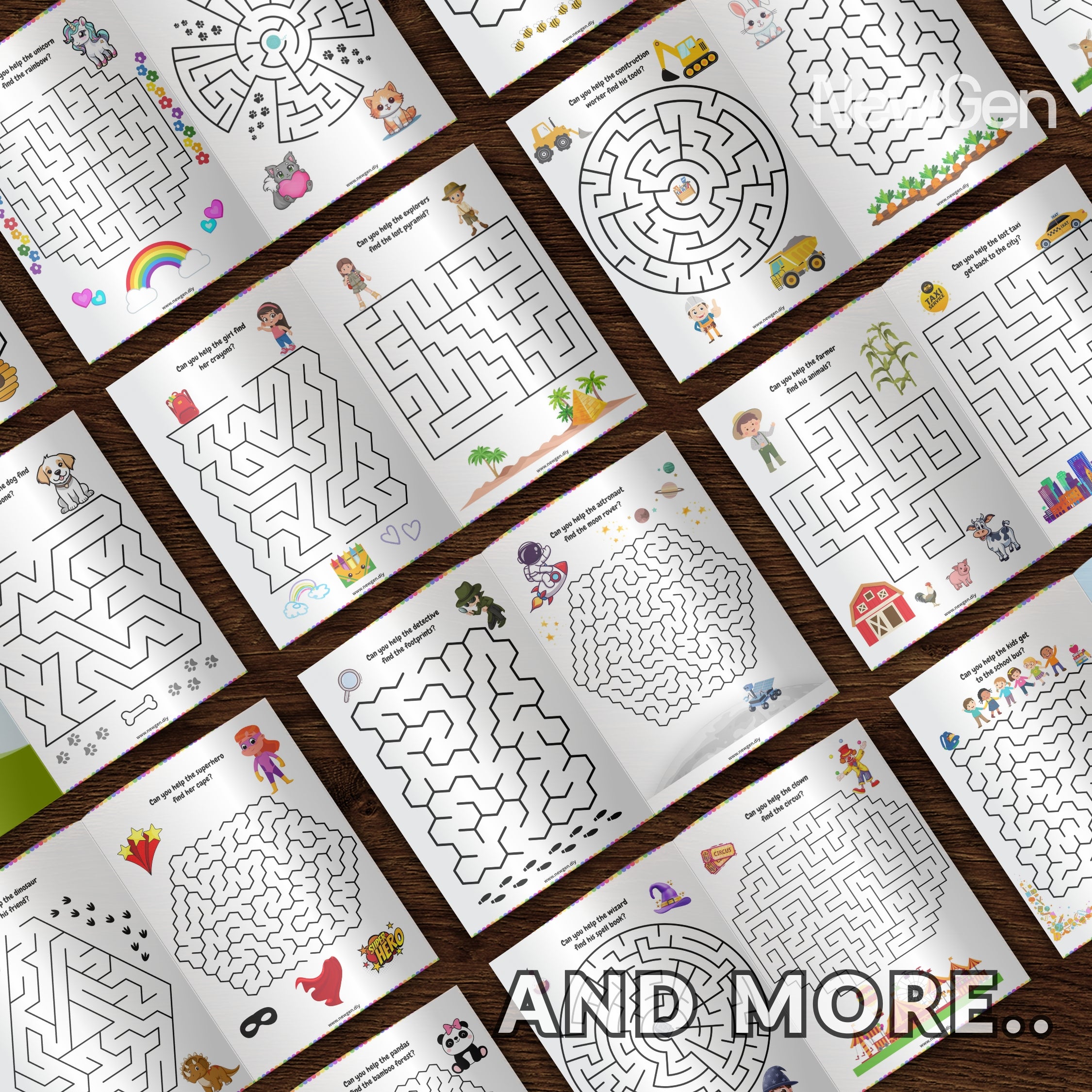 Kids Mazes Fun Printables Sheets