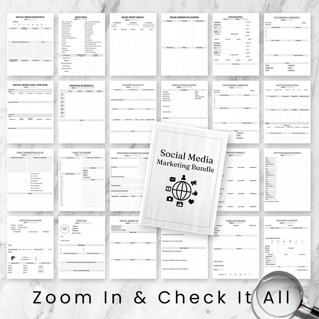 Social Media Marketing Planner