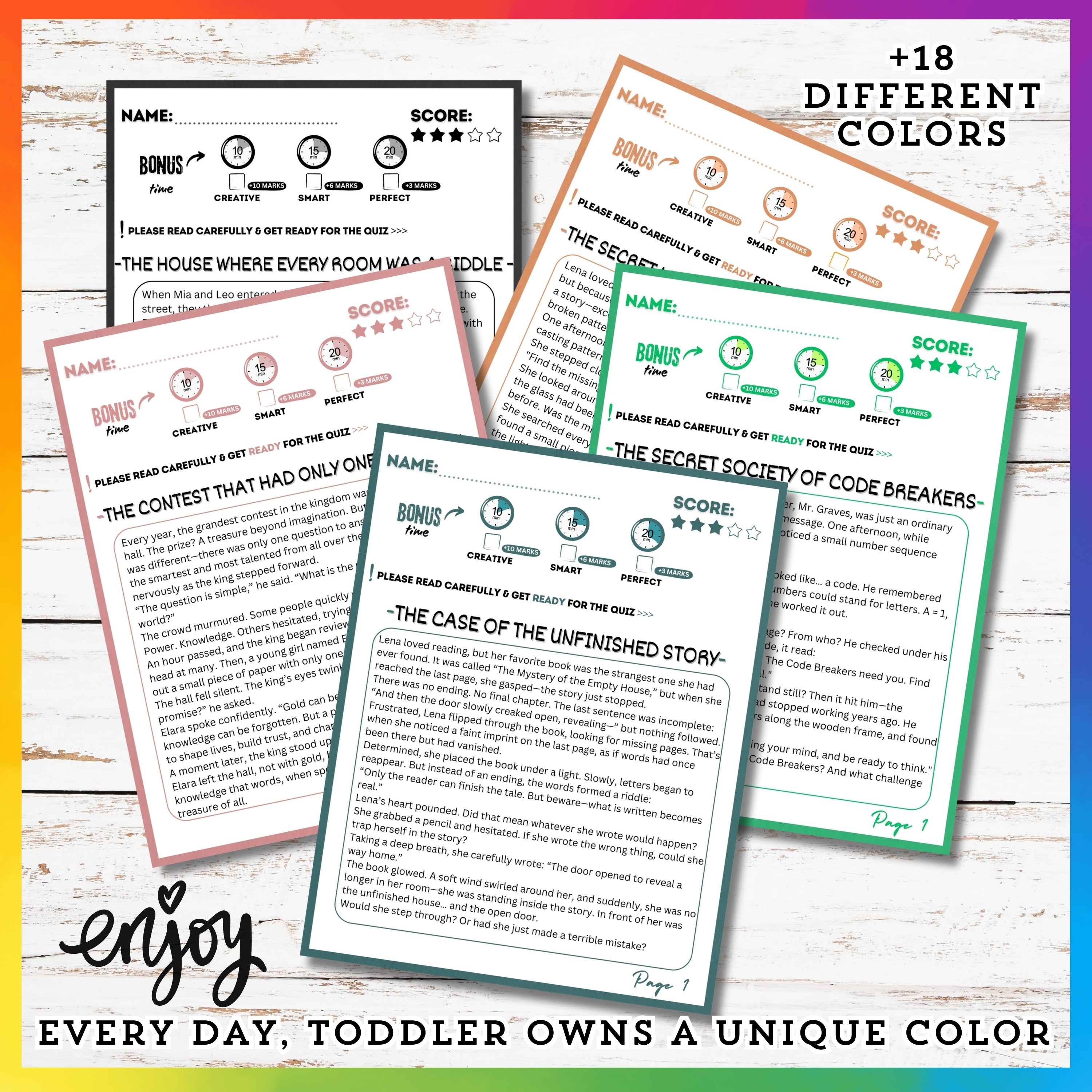 Logic Reading Stories